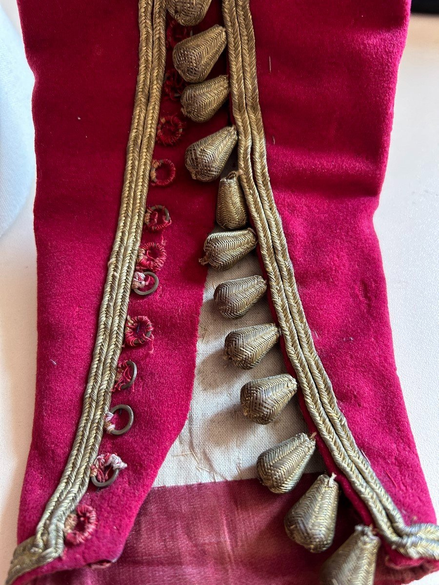 A Wool Felt Jacket Applied With Golden Trimmings - Ottoman Or Greek Circa 1850-1890-photo-8