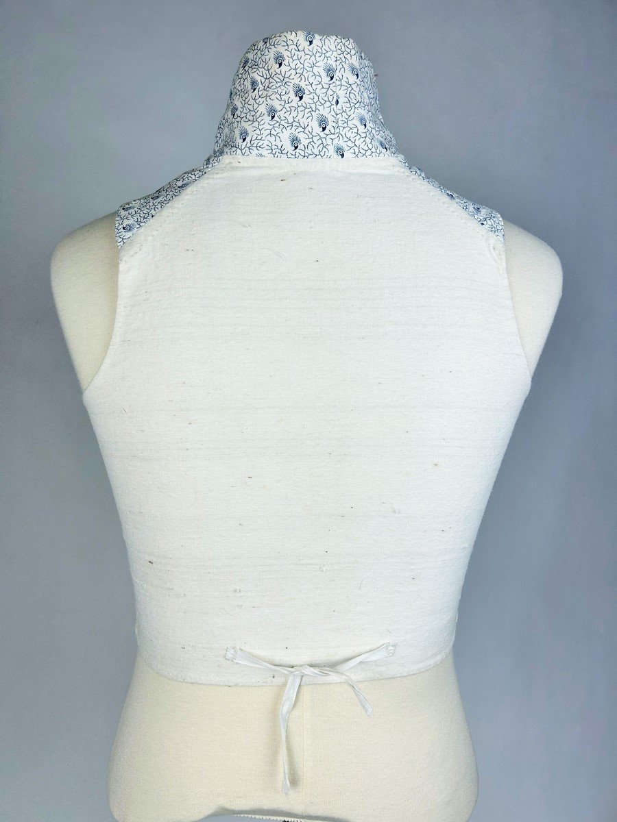Gilet En Indienne - France Période Consulat Ou Premier Empire Circa 1800-1807-photo-4