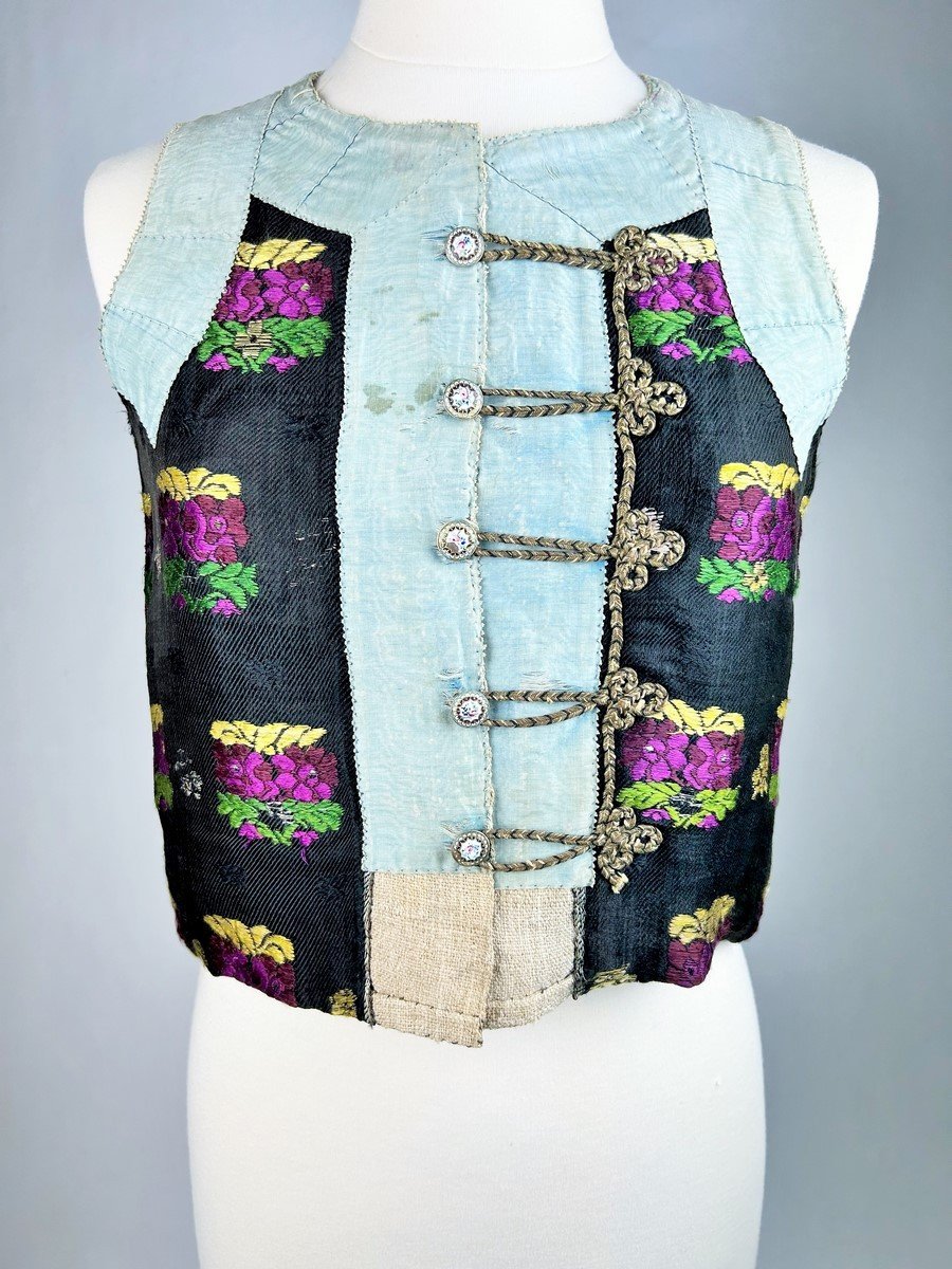 Spanish Silk And Hemp Brocade Camisole - First Half Of The 19th Century-photo-2