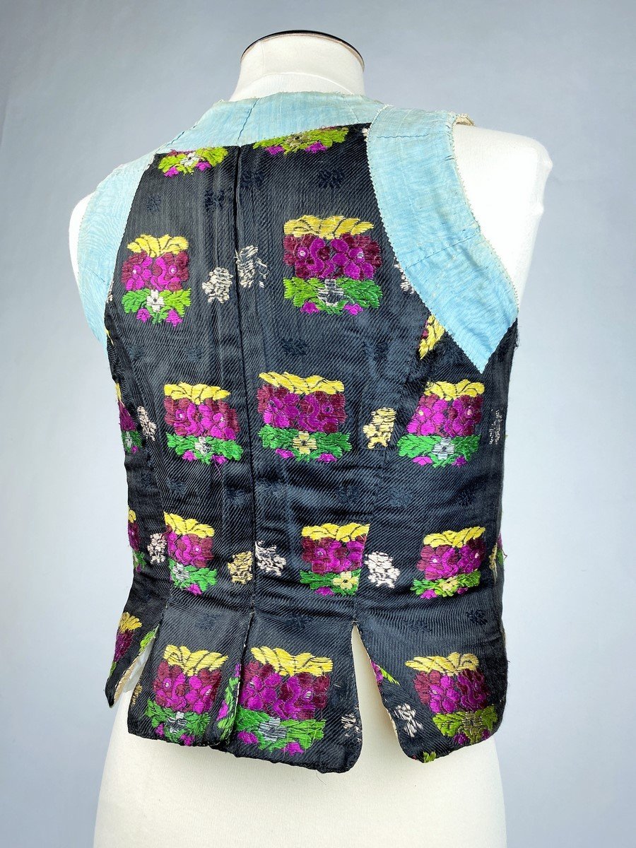 Spanish Silk And Hemp Brocade Camisole - First Half Of The 19th Century-photo-1