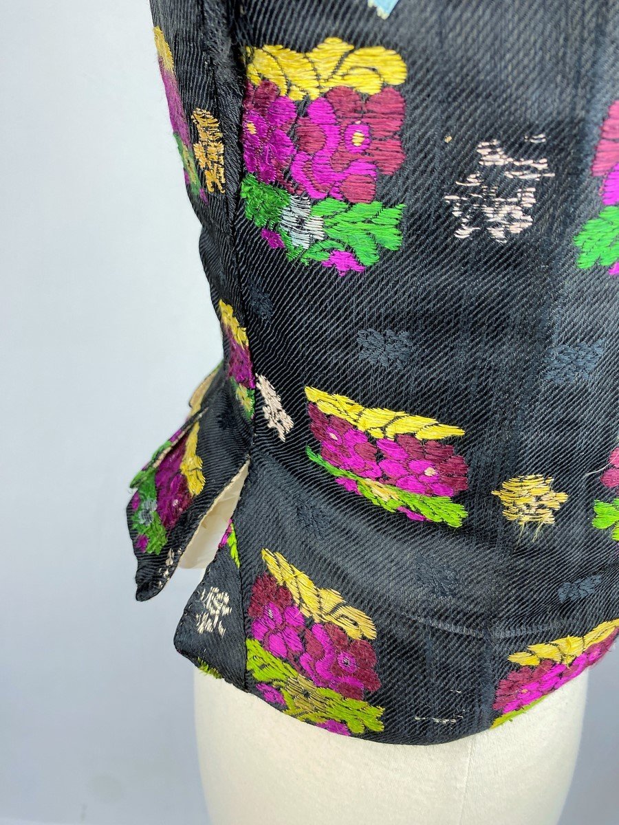 Spanish Silk And Hemp Brocade Camisole - First Half Of The 19th Century-photo-2