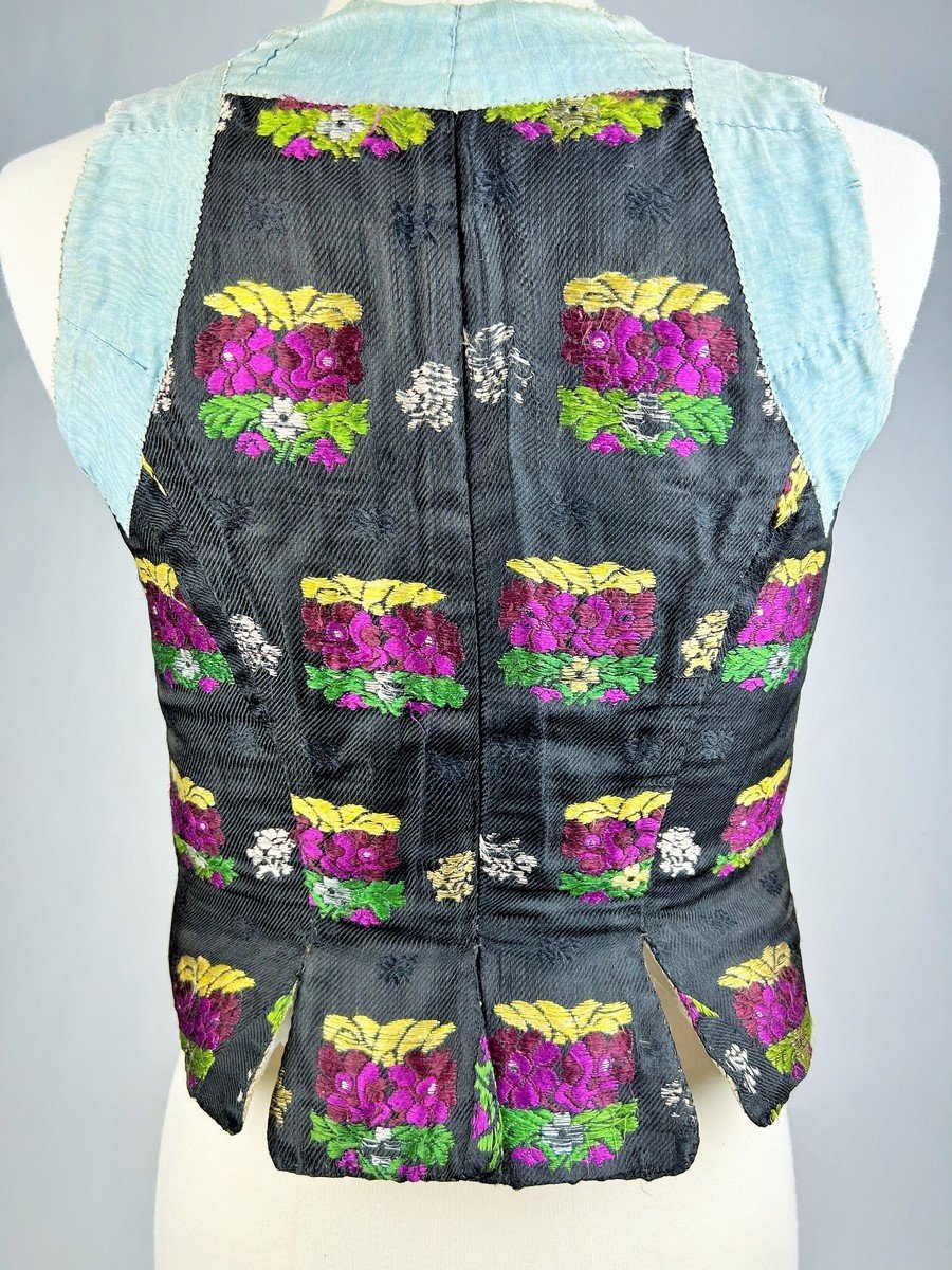 Spanish Silk And Hemp Brocade Camisole - First Half Of The 19th Century-photo-5
