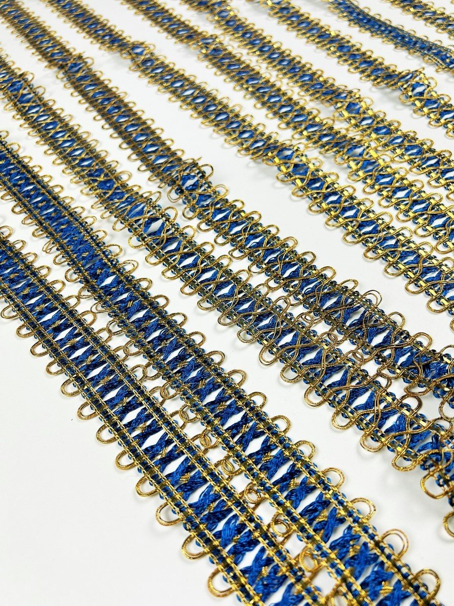Footage Of Gold Tinsel Trimmings - France Circa 1850-photo-6