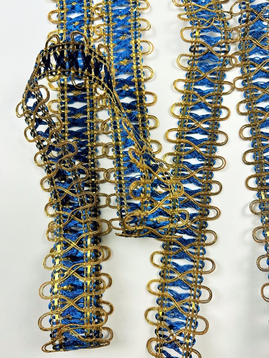 Footage Of Gold Tinsel Trimmings - France Circa 1850-photo-7