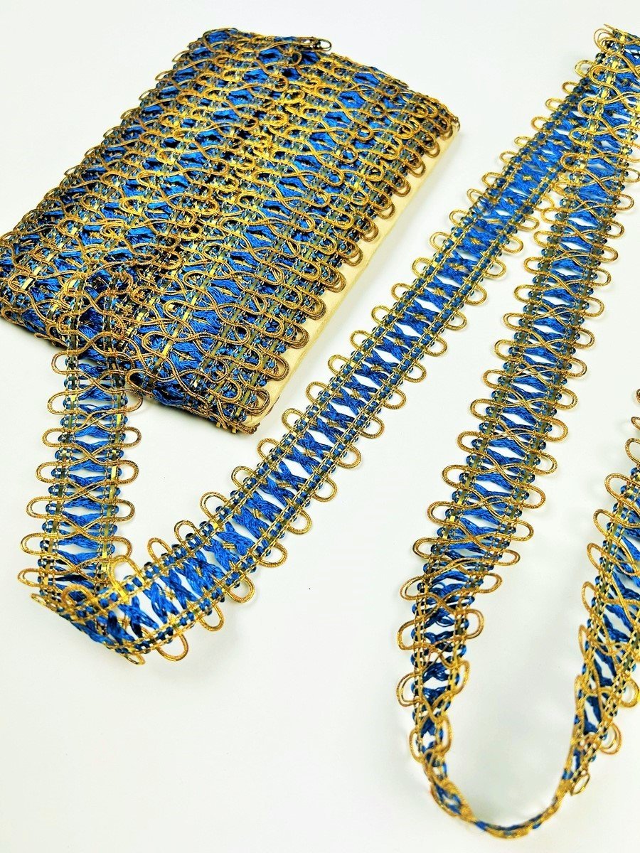 Footage Of Gold Tinsel Trimmings - France Circa 1850
