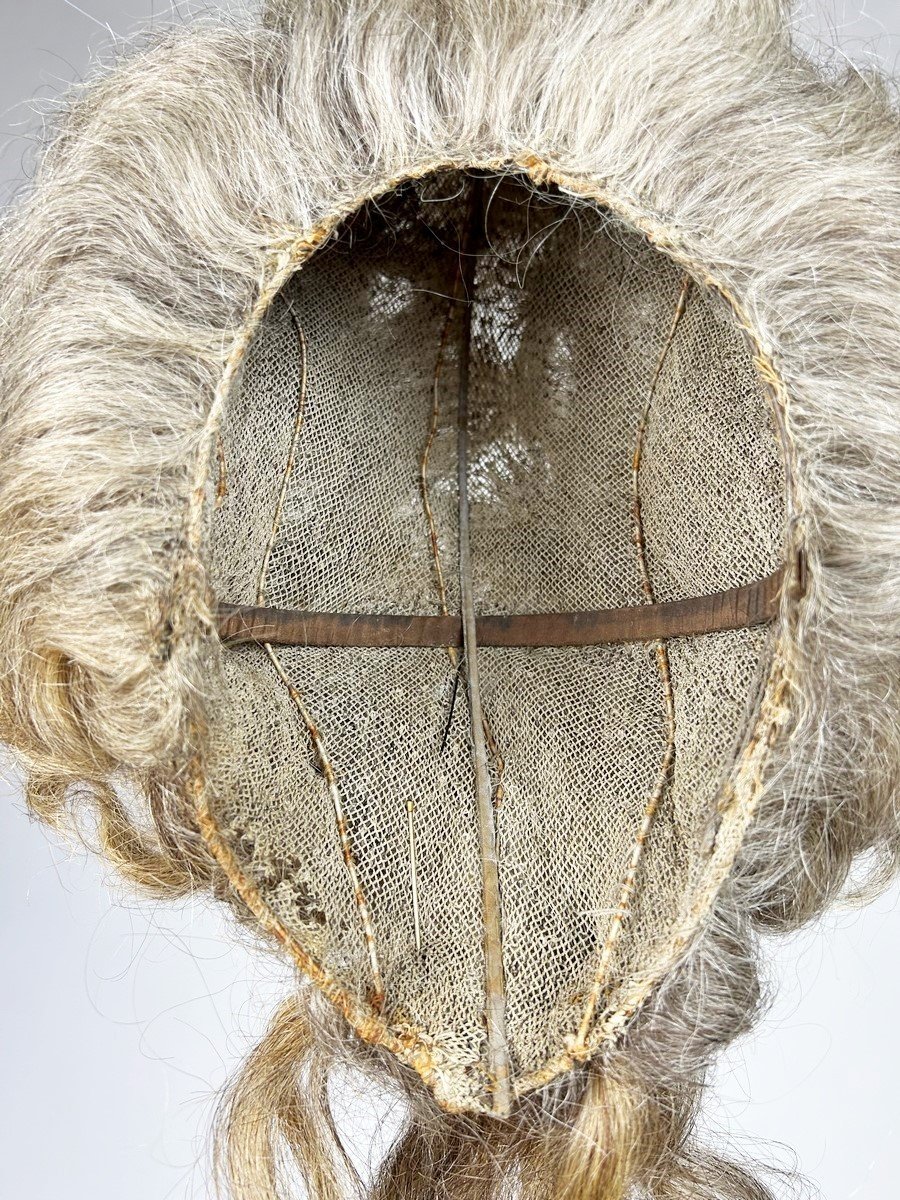 Original Queen's Grey Hair Wig - France Late Louis XVI Period Circa 1789 -photo-3