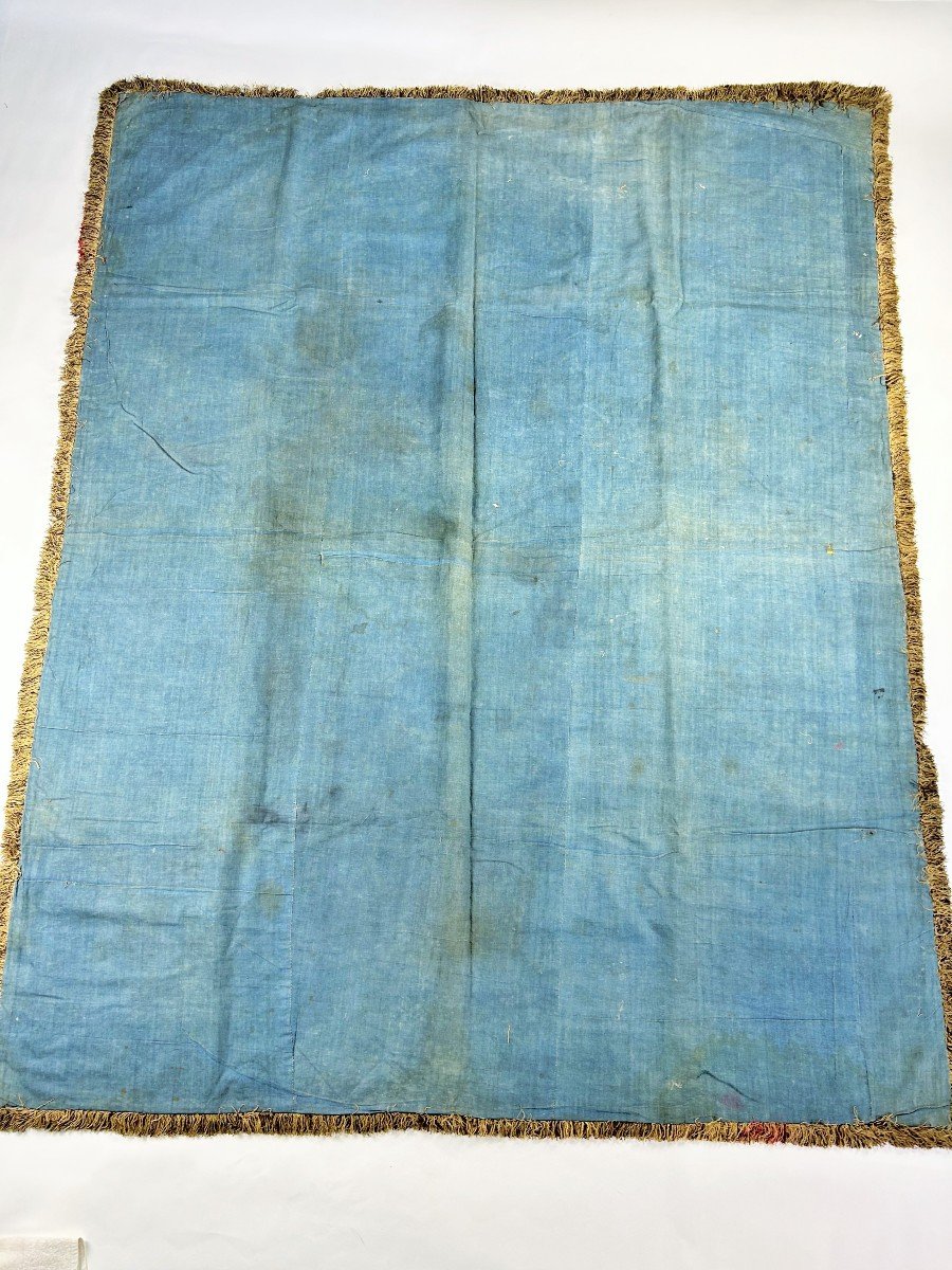 Tapisserie ou Tapis De Table En Velours Coupé Fin Renaissance - Italie Début XVIIe Siècle-photo-7