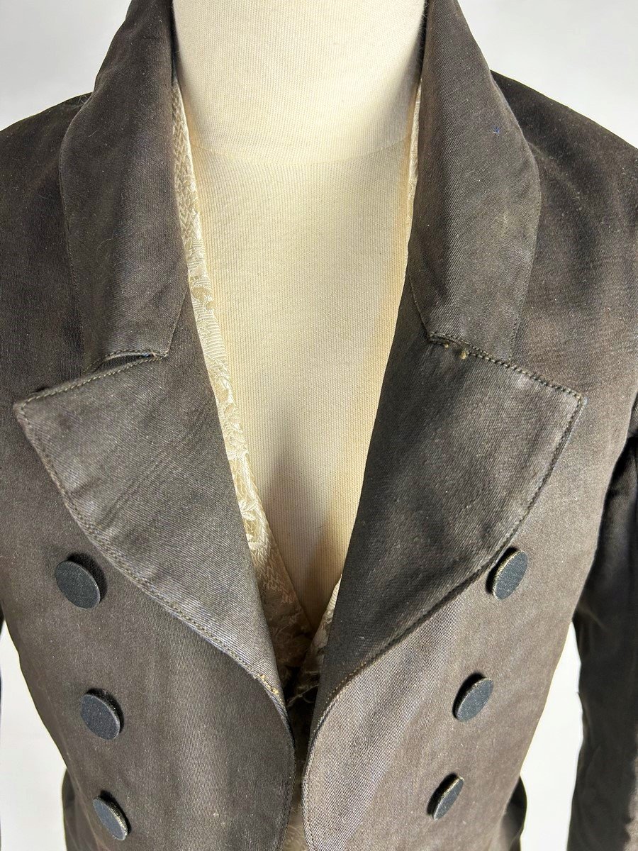 Dandy Tailcoat In Casimir Chimney Sweep Background - France Louis-philippe Period Circa 1830-photo-5