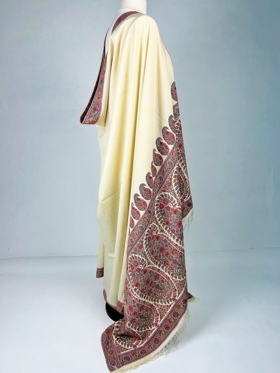 Châle Cachemire Paisley, Mode Empire Ou Regency - Ecosse Circa 1810-1830-photo-7