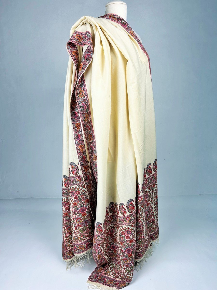 Châle Cachemire Paisley, Mode Empire Ou Regency - Ecosse Circa 1810-1830-photo-8