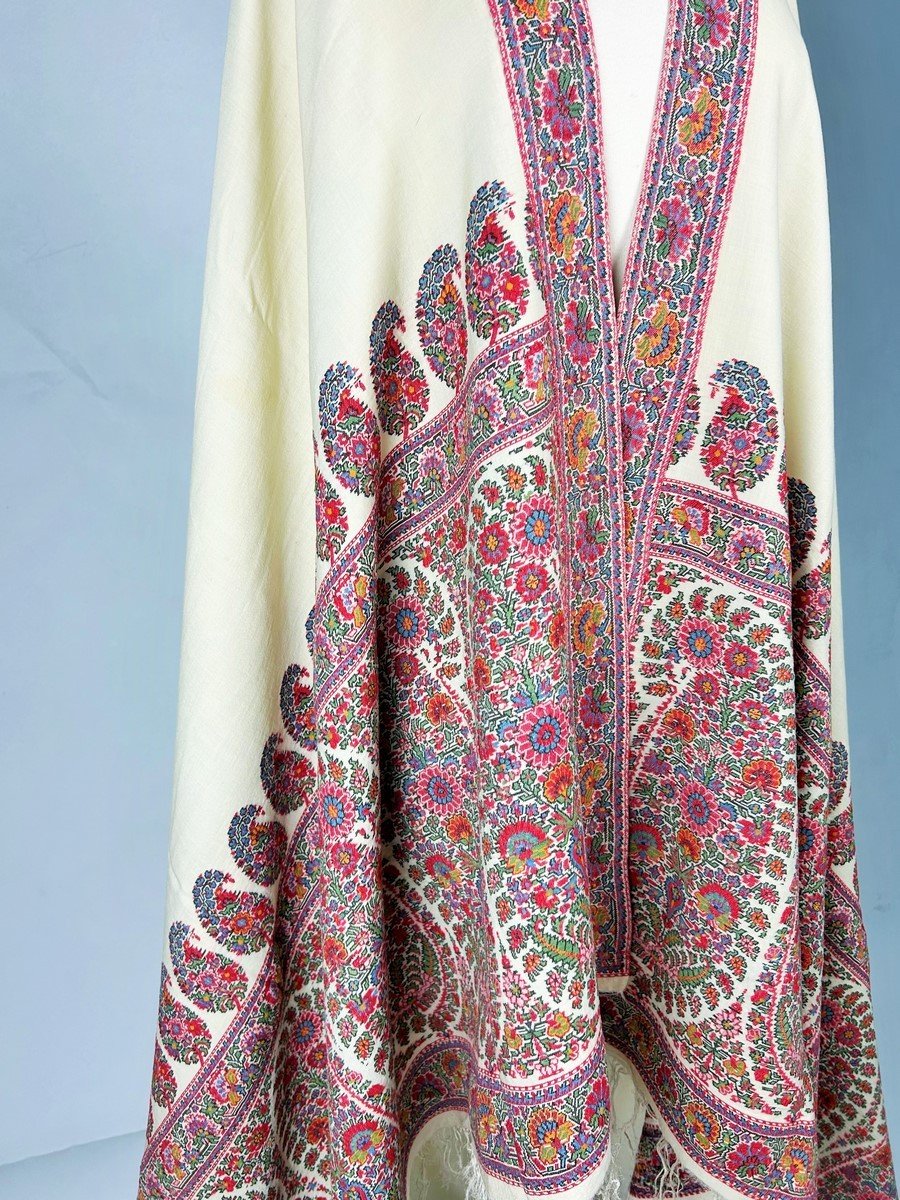 Châle Cachemire Paisley, Mode Empire Ou Regency - Ecosse Circa 1810-1830