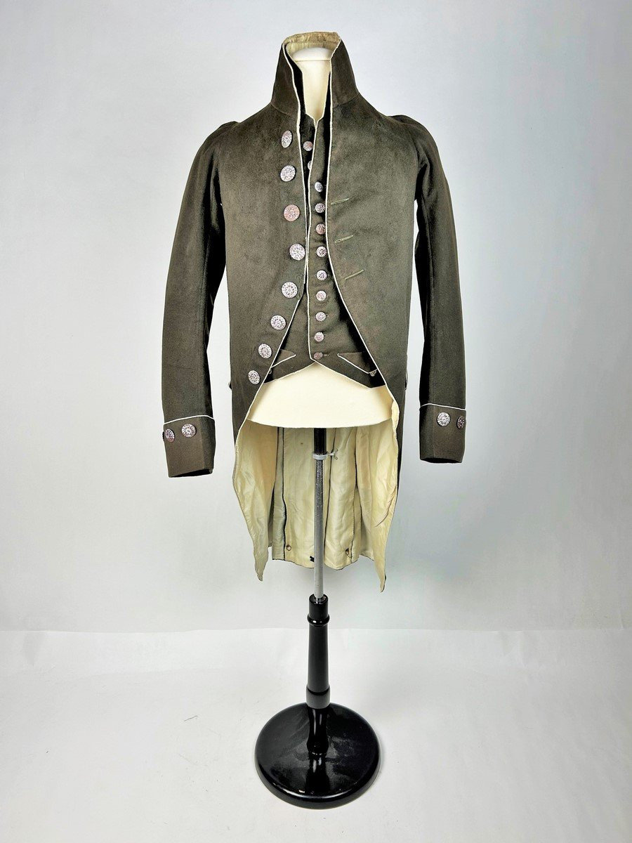 Habit De Ville En Drap De Laine Ramoneur - France Premier Empire Circa 1805-photo-2