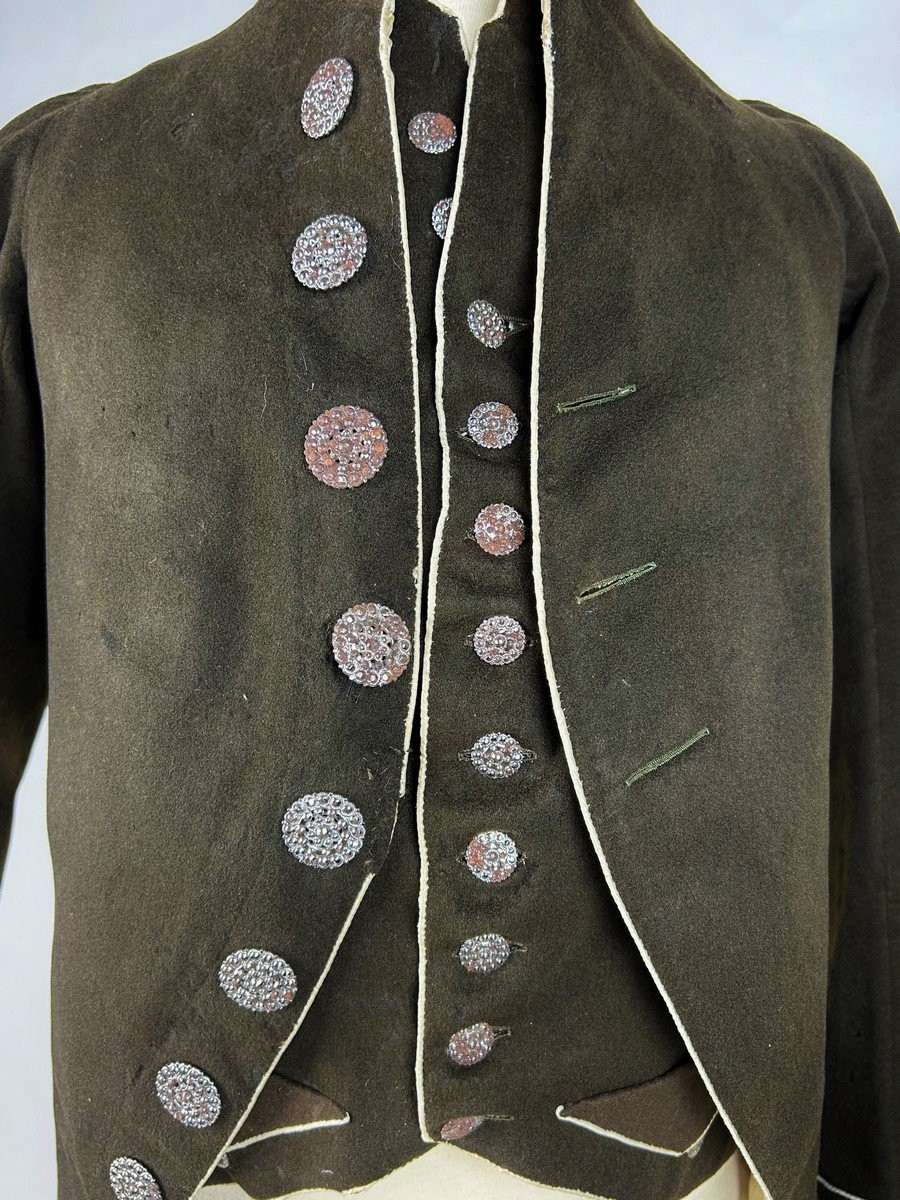 Habit De Ville En Drap De Laine Ramoneur - France Premier Empire Circa 1805-photo-3