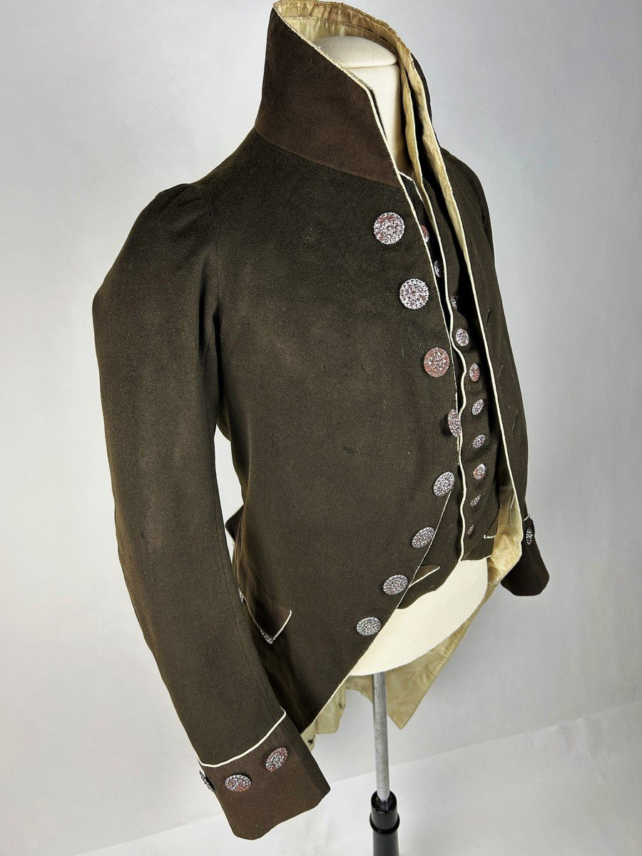 Habit De Ville En Drap De Laine Ramoneur - France Premier Empire Circa 1805-photo-4