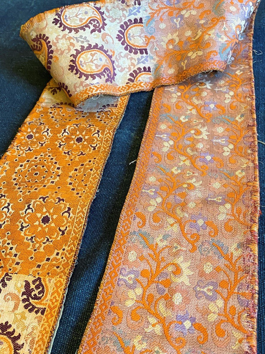 Fez Wedding Belt In Brocatelle - Hizam Maroc Circa 1850-photo-3