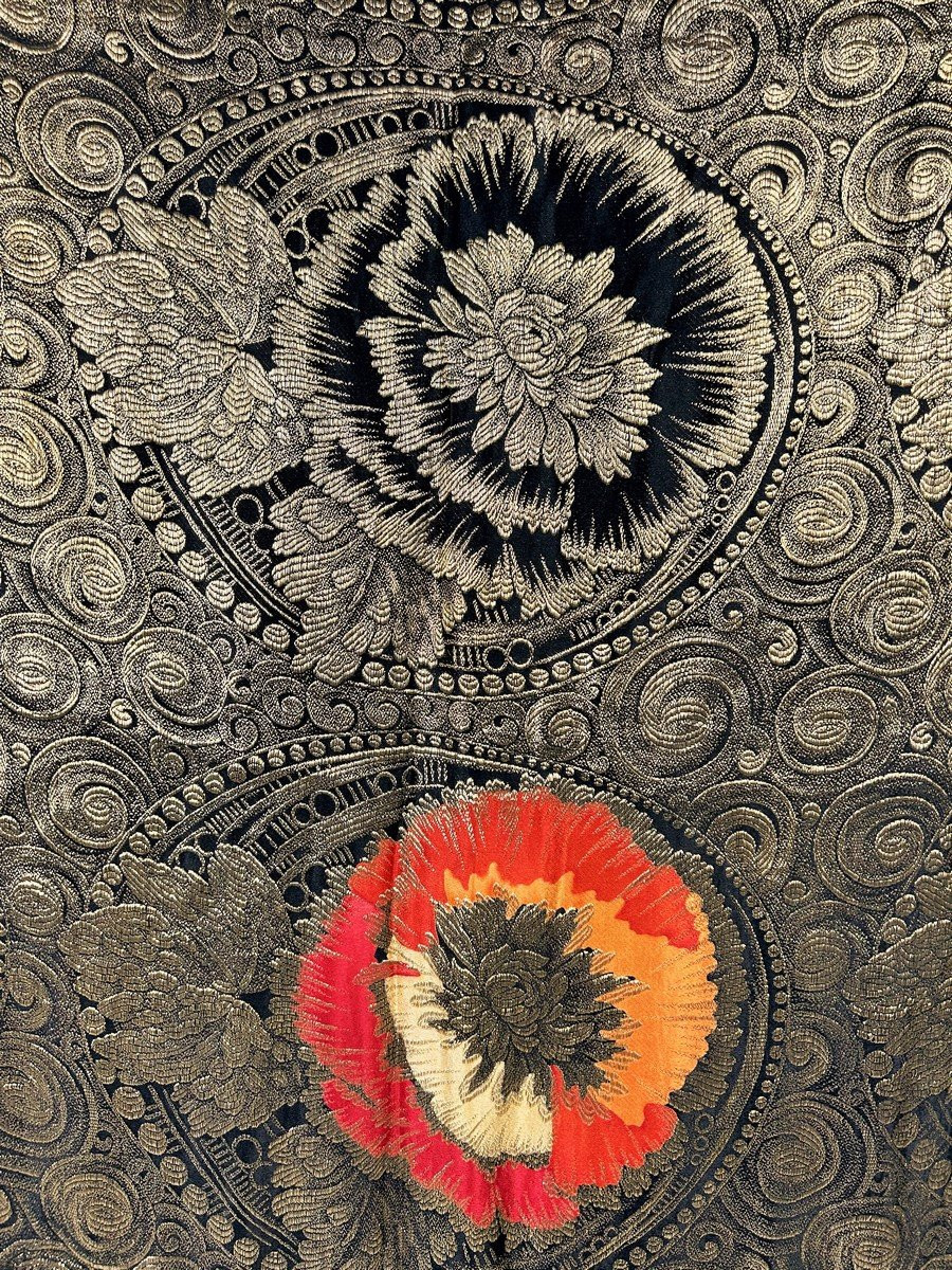 An Art Deco Period Gold Lamé Shawl - France Circa 1925-photo-4