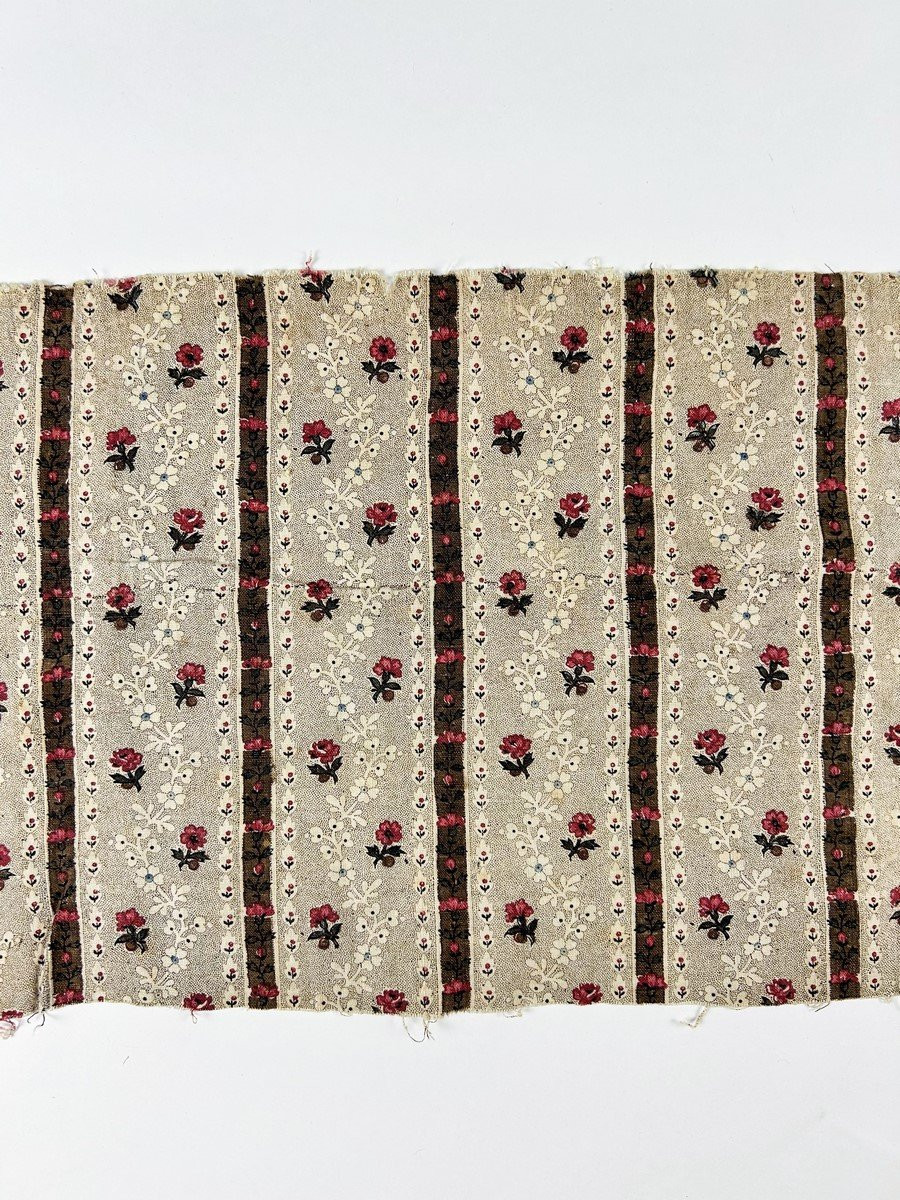 Indian With Spikes Sprinkled With Flowers Manufacture Oberkampf (?) - France Circa 1780-photo-4