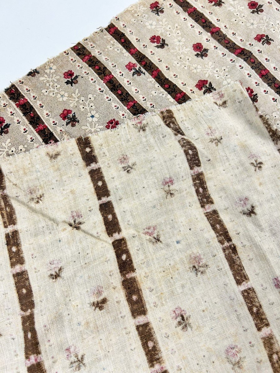 Indian With Spikes Sprinkled With Flowers Manufacture Oberkampf (?) - France Circa 1780-photo-1