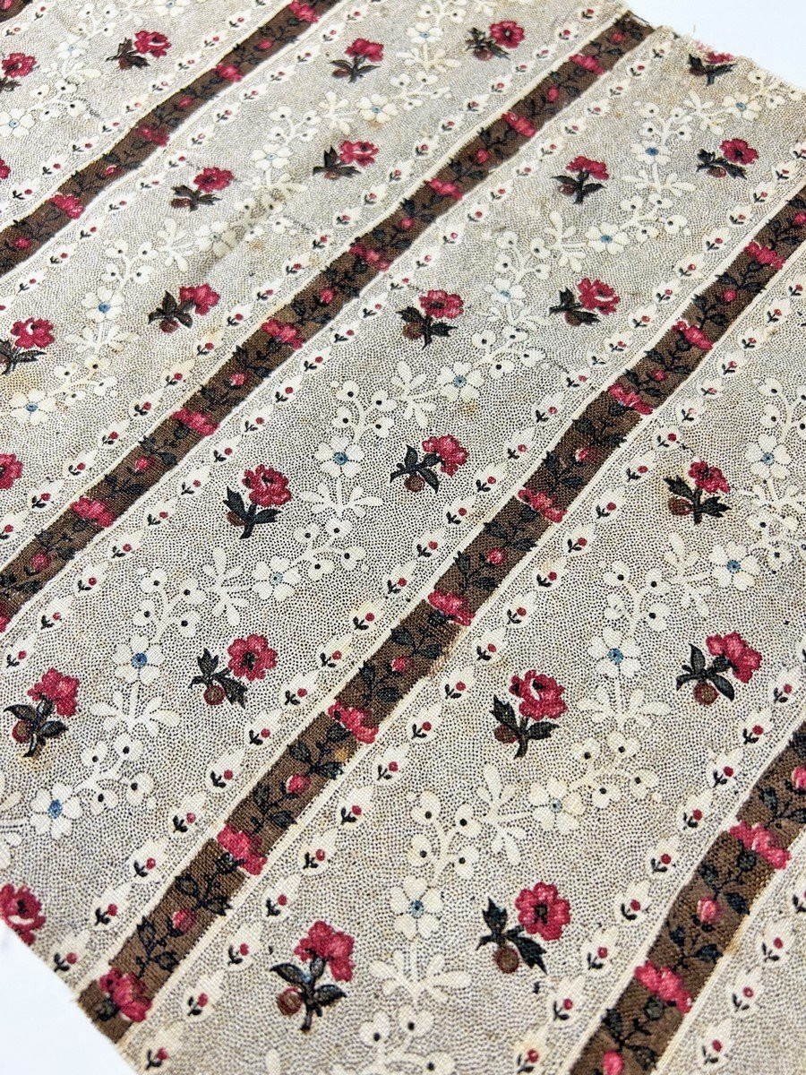 Indian With Spikes Sprinkled With Flowers Manufacture Oberkampf (?) - France Circa 1780-photo-2