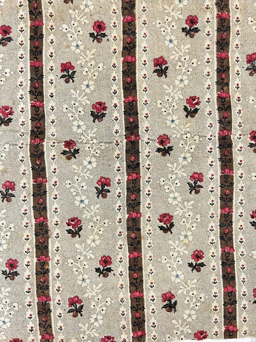 Indian With Spikes Sprinkled With Flowers Manufacture Oberkampf (?) - France Circa 1780
