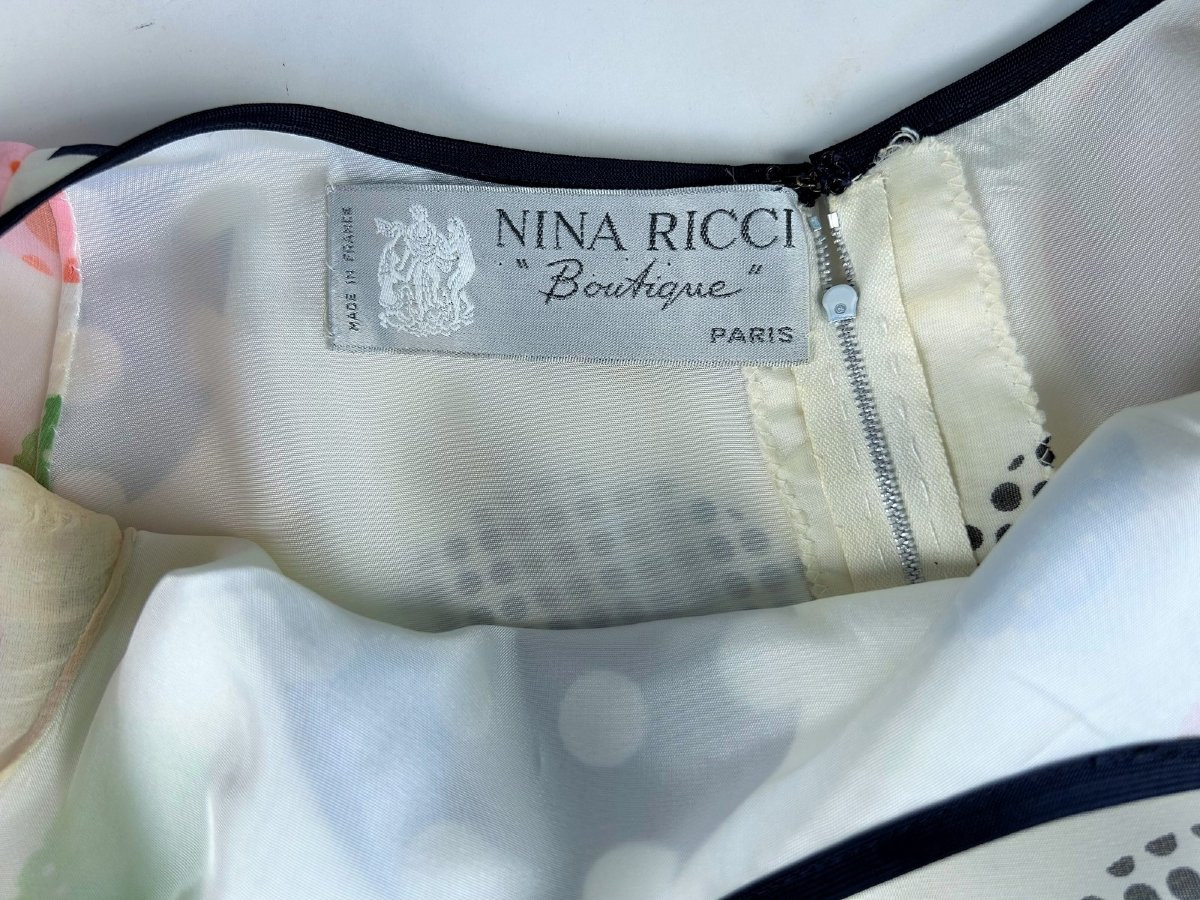 An Organza Dress By Gérard Pipart For Nina Ricci - France Spring-summer 1973-photo-3