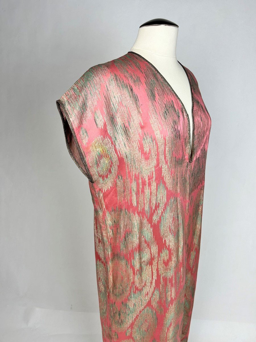 Robe orientaliste ou Djellaba en Lamé de Madame Babani - Paris France Circa 1915-1920-photo-4