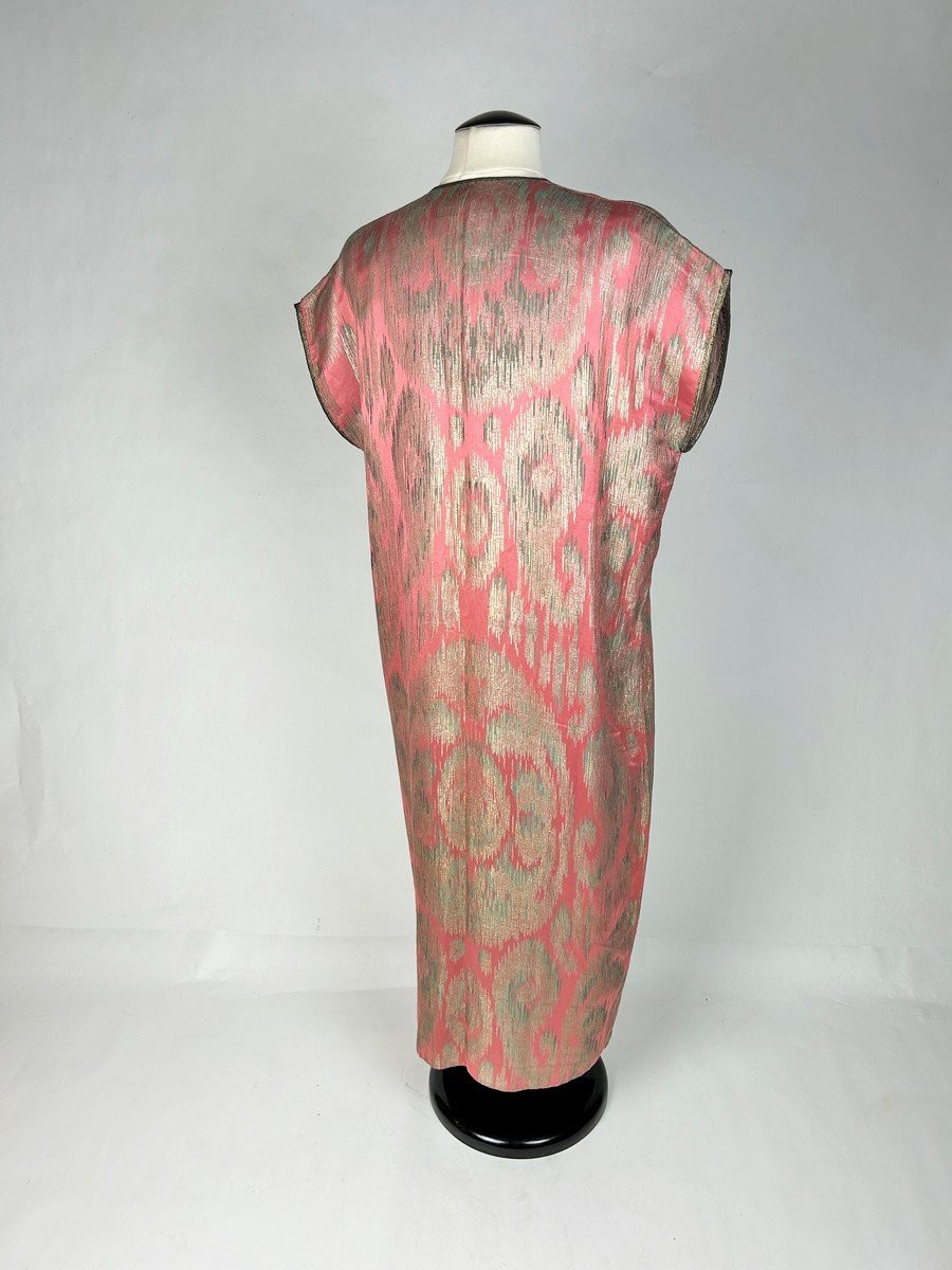 Robe orientaliste ou Djellaba en Lamé de Madame Babani - Paris France Circa 1915-1920-photo-5