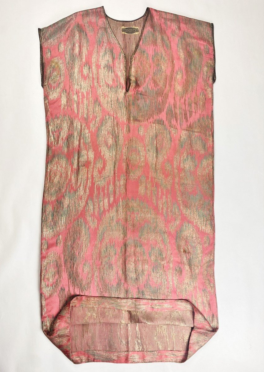Robe orientaliste ou Djellaba en Lamé de Madame Babani - Paris France Circa 1915-1920-photo-6