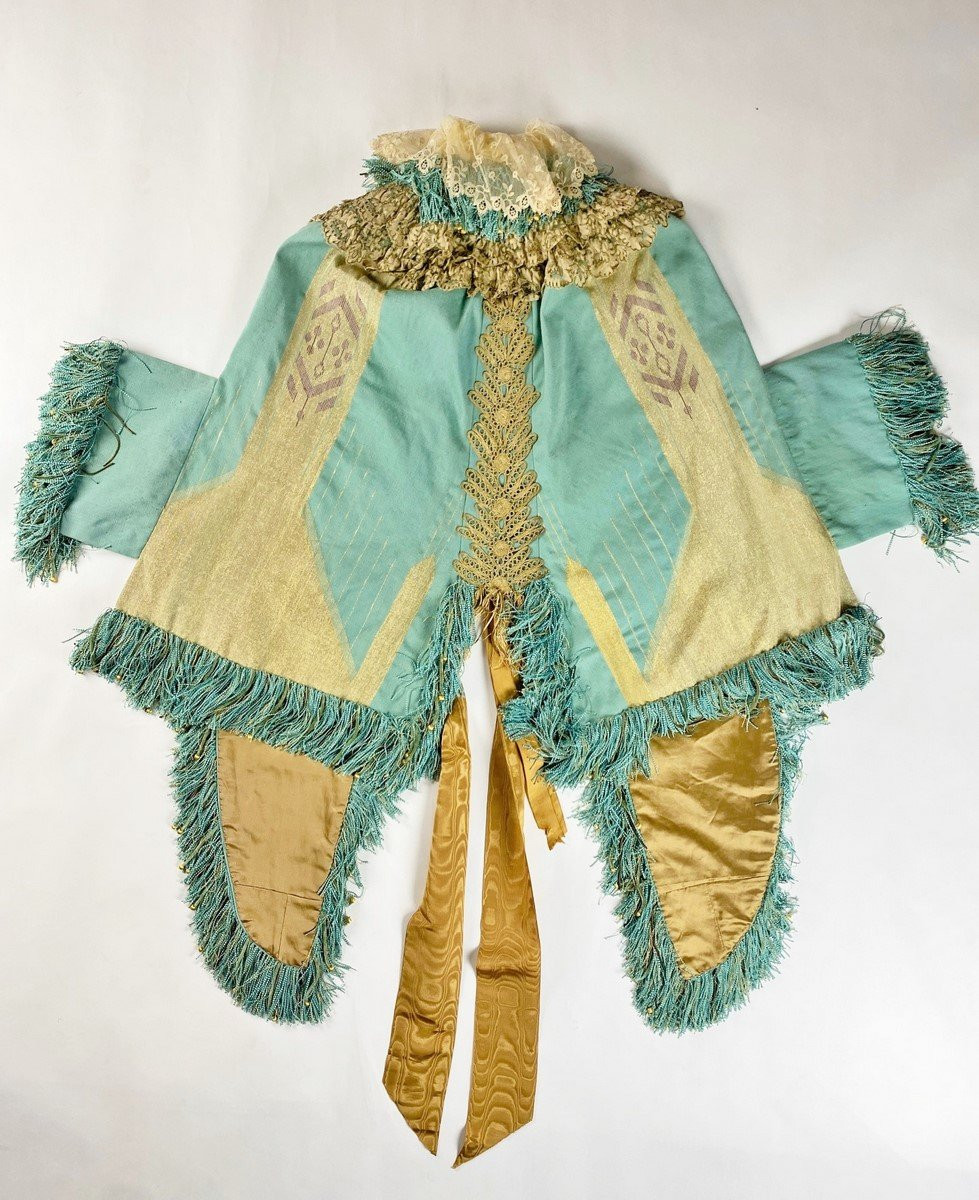 Haute Couture Ceremonial Visit To Abba Ottoman - Late Second Empire Period France Circa 1875-photo-7