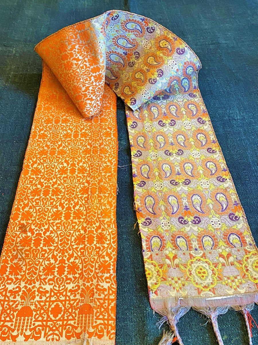 Fez Wedding Belt In Brocatelle - Hizam Morocco Circa 1850-photo-2