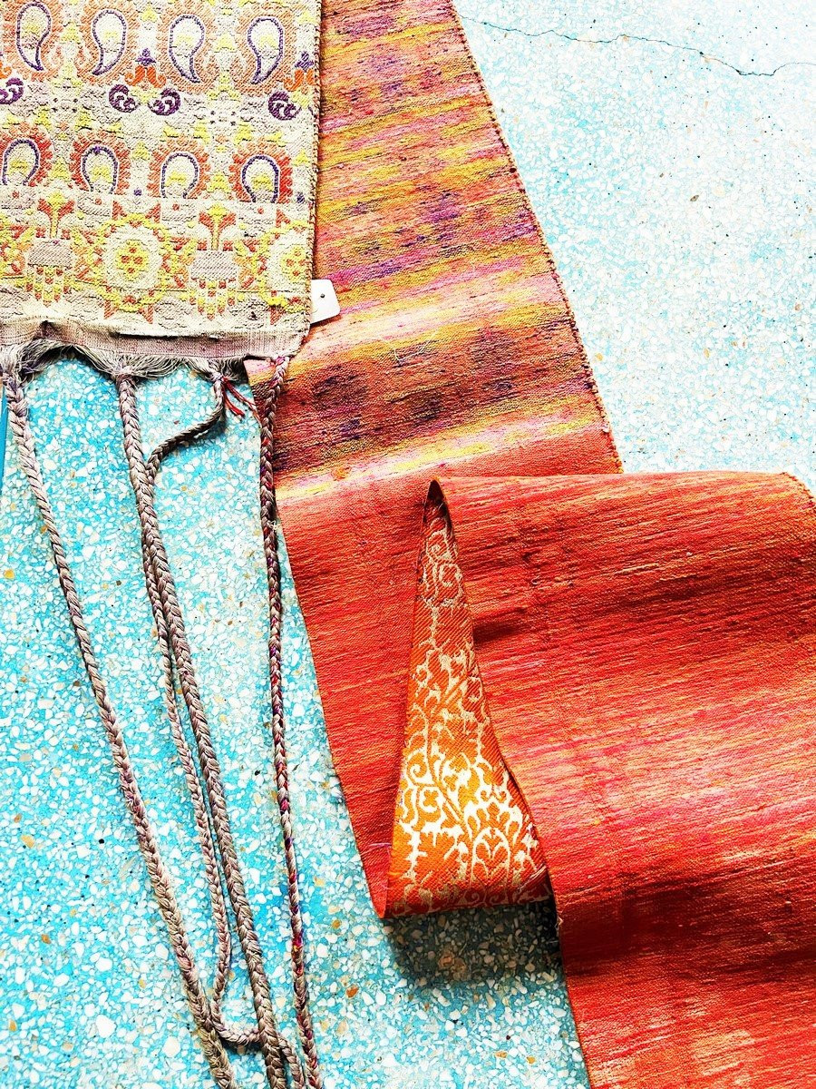 Fez Wedding Belt In Brocatelle - Hizam Morocco Circa 1850-photo-1