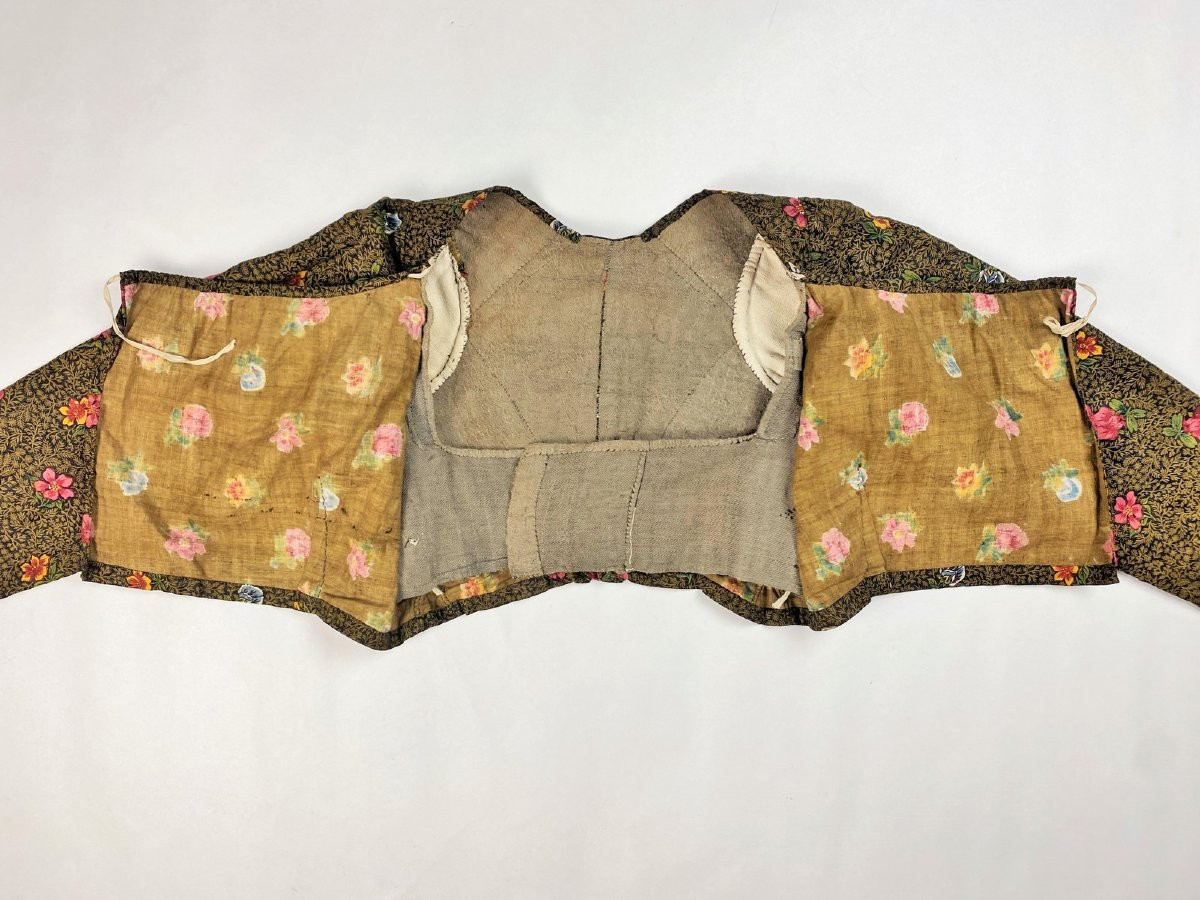 Indian Camisole “bonnes Herbes” From The Royal Factory Of Jouy-en-josas – Provence C. 1790-photo-6