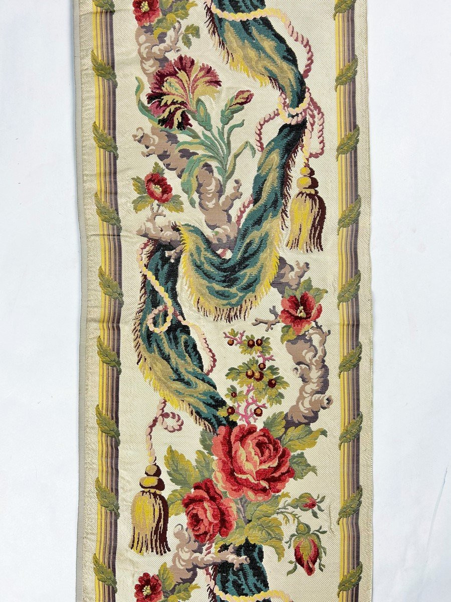 Royal Border Tapestry By Philippe De Lasalle For Stanislas Leczinski - 19th Century Reissue -photo-3