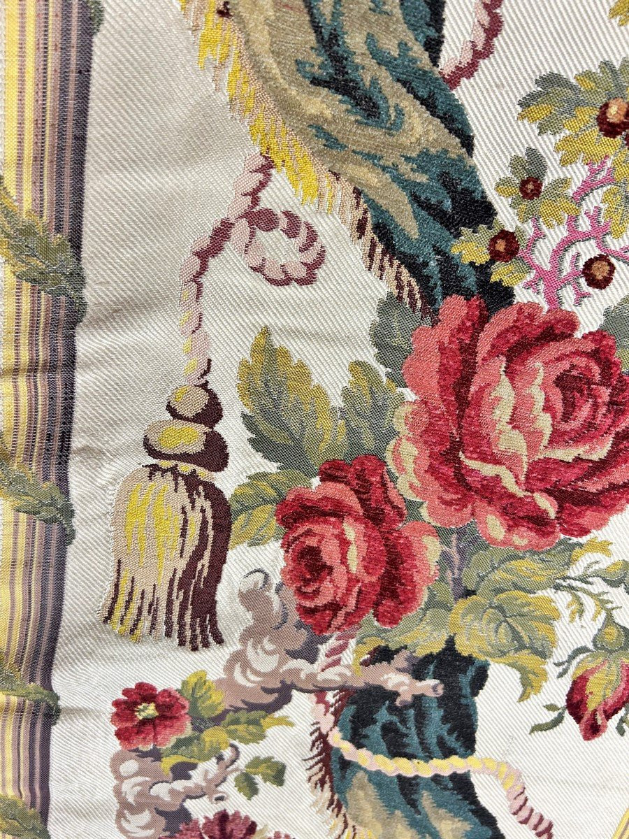 Royal Border Tapestry By Philippe De Lasalle For Stanislas Leczinski - 19th Century Reissue -photo-4