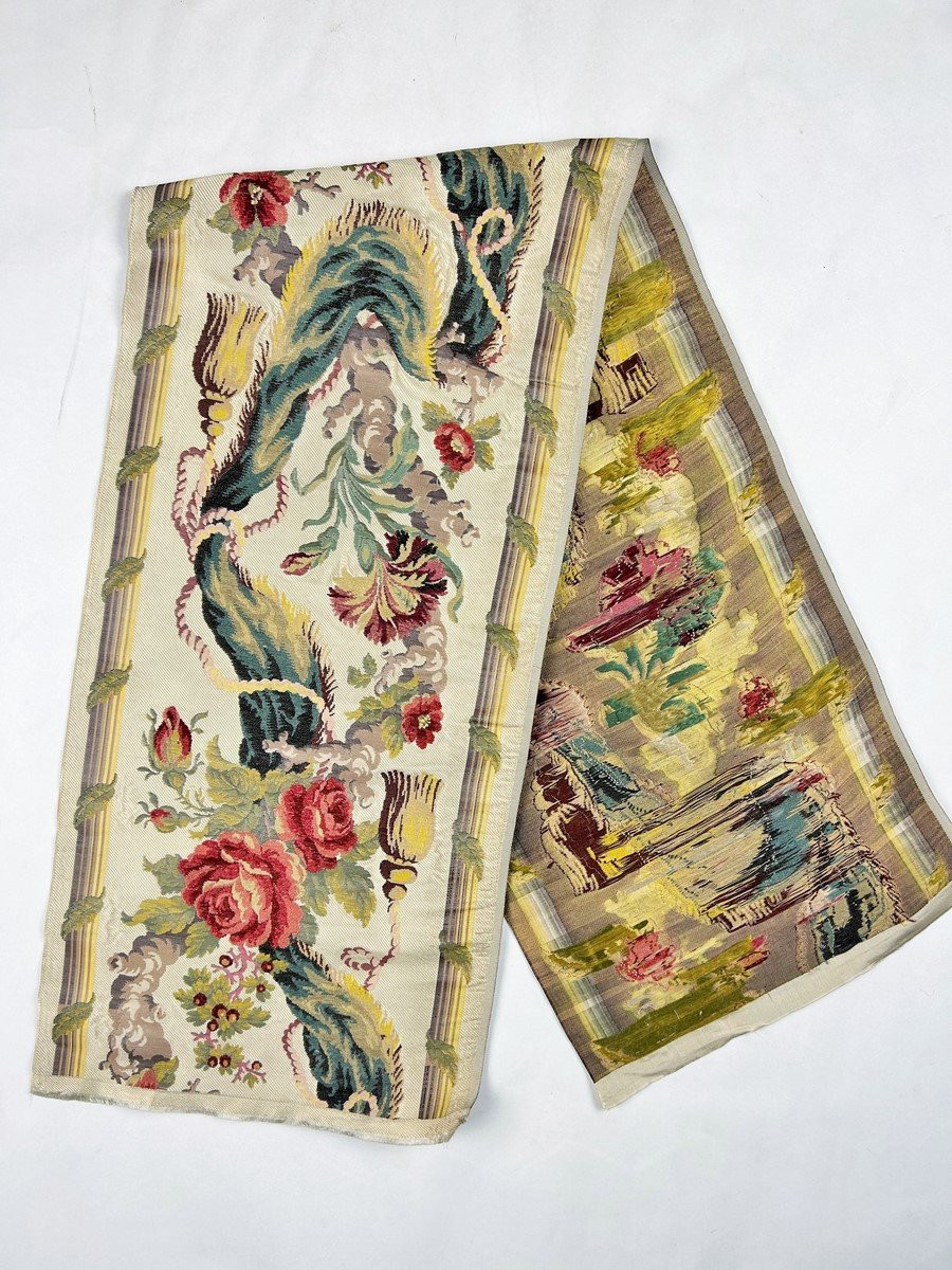 Royal Border Tapestry By Philippe De Lasalle For Stanislas Leczinski - 19th Century Reissue -photo-7