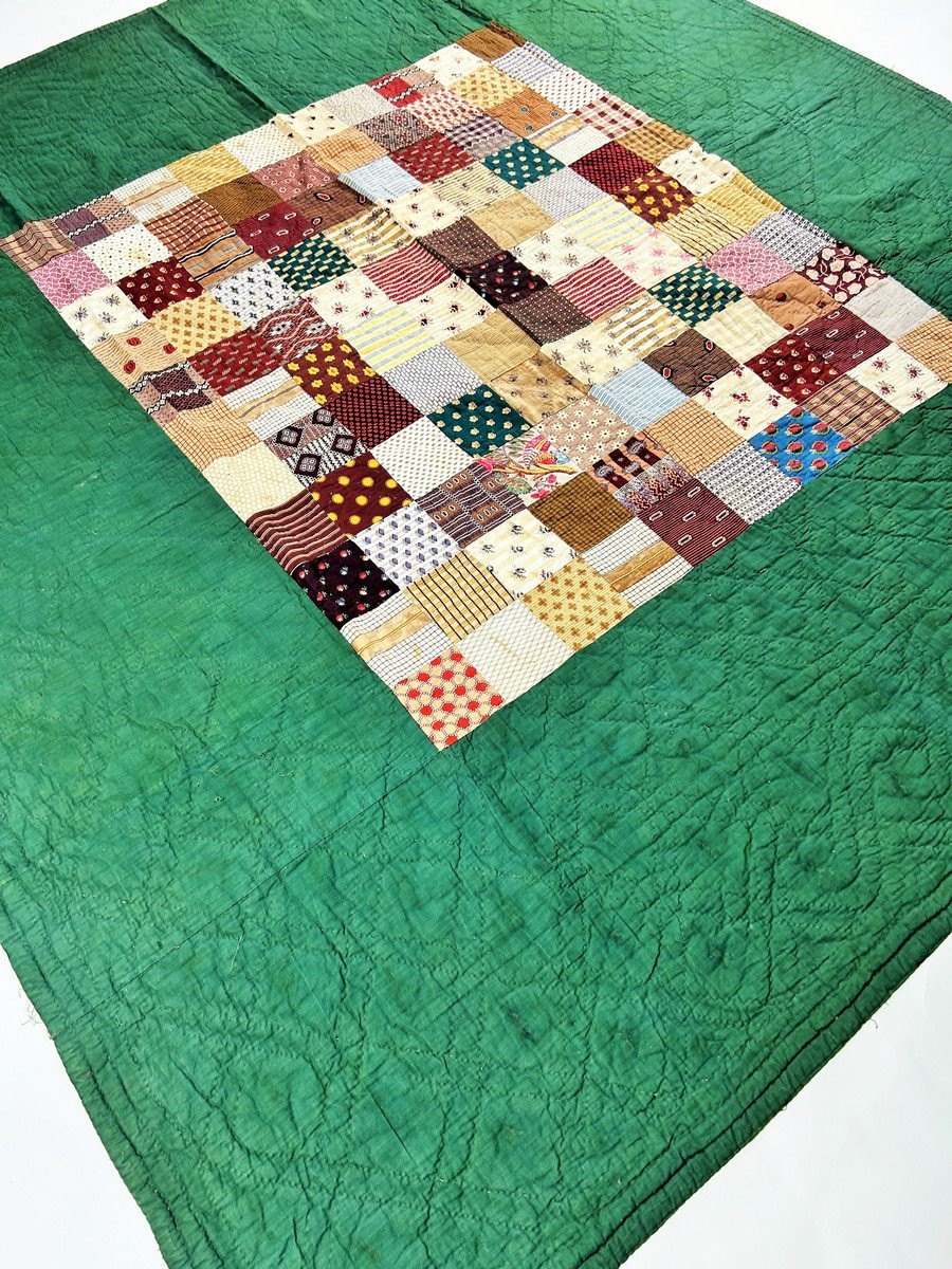 Indian Patchwork From A Quilted Quilt - Provence Circa 1860-photo-1