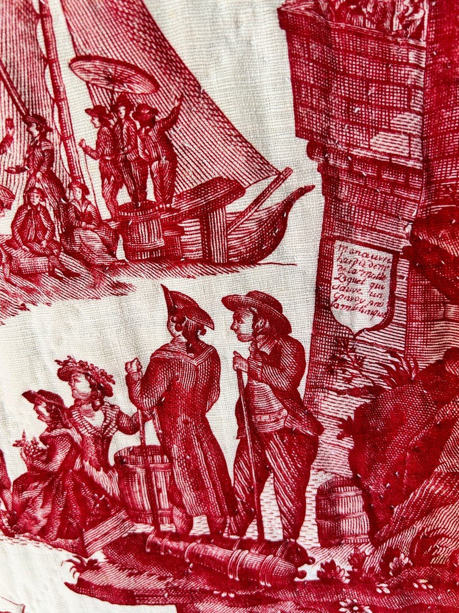 Nantes Canvas From The Petitpierre & Cie Factory Circa 1782-photo-1