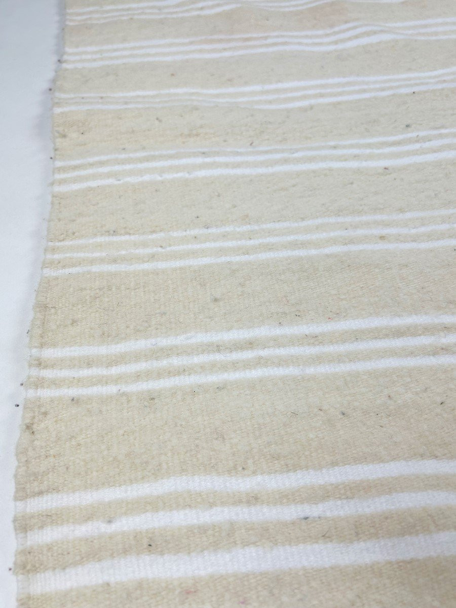 Berber Shawl Or Blanket In Handwoven Sheepskin Wool - Southern Tunisia Circa 1970-80-photo-2