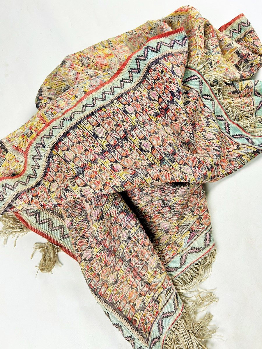 Very Fine Hand-knotted Senneh Kilim - Iran Second Half Of The 20th Century-photo-7