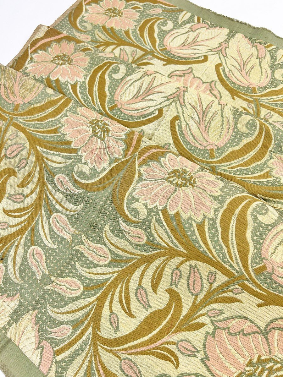 An Art Nouveau Jacquart Weaven Length - France Circa 1900-photo-4