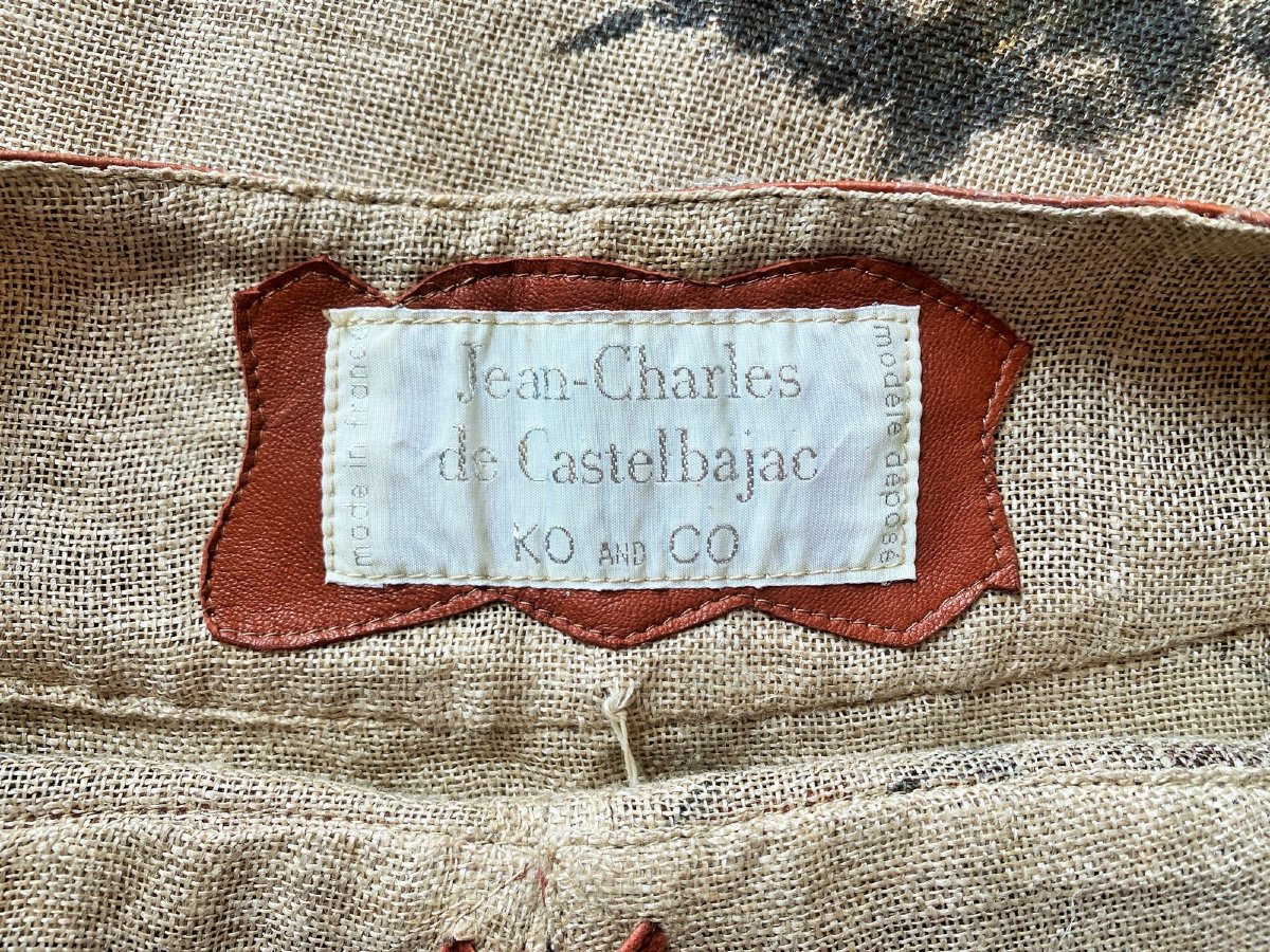 Robe de Jean-Charles de Castelbajac dite Lascaux, peinte par Eliakim - France Eté 1980-photo-2