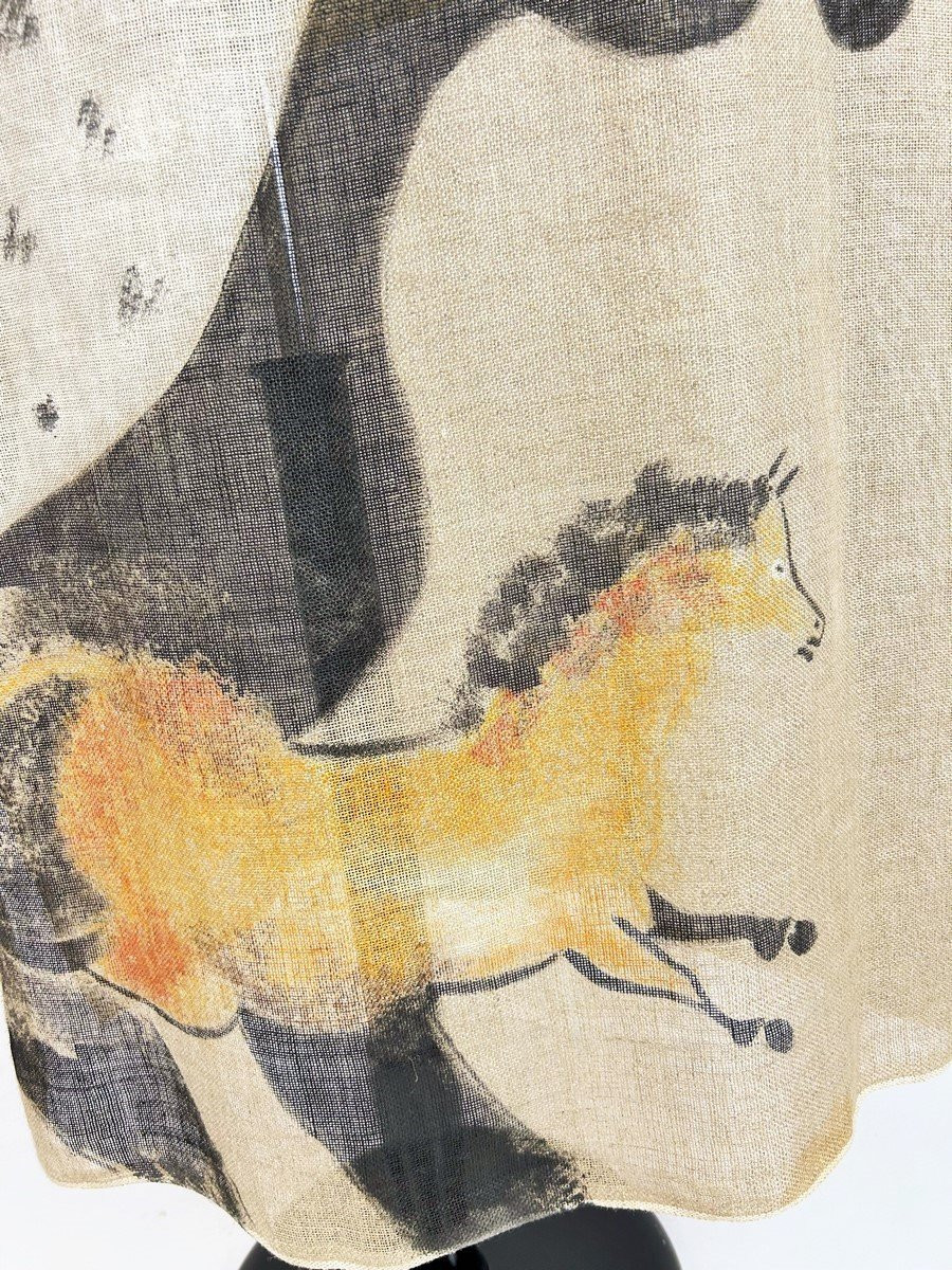 Robe de Jean-Charles de Castelbajac dite Lascaux, peinte par Eliakim - France Eté 1980-photo-4