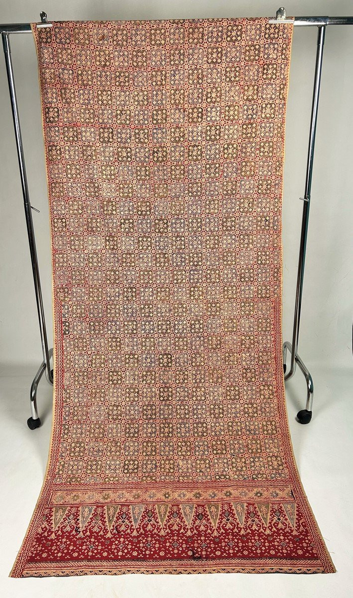 A Sarong In Batik, Printed By Wax Removal - Java, Indonesia Or Malaysia, C. 1880-1920-photo-2