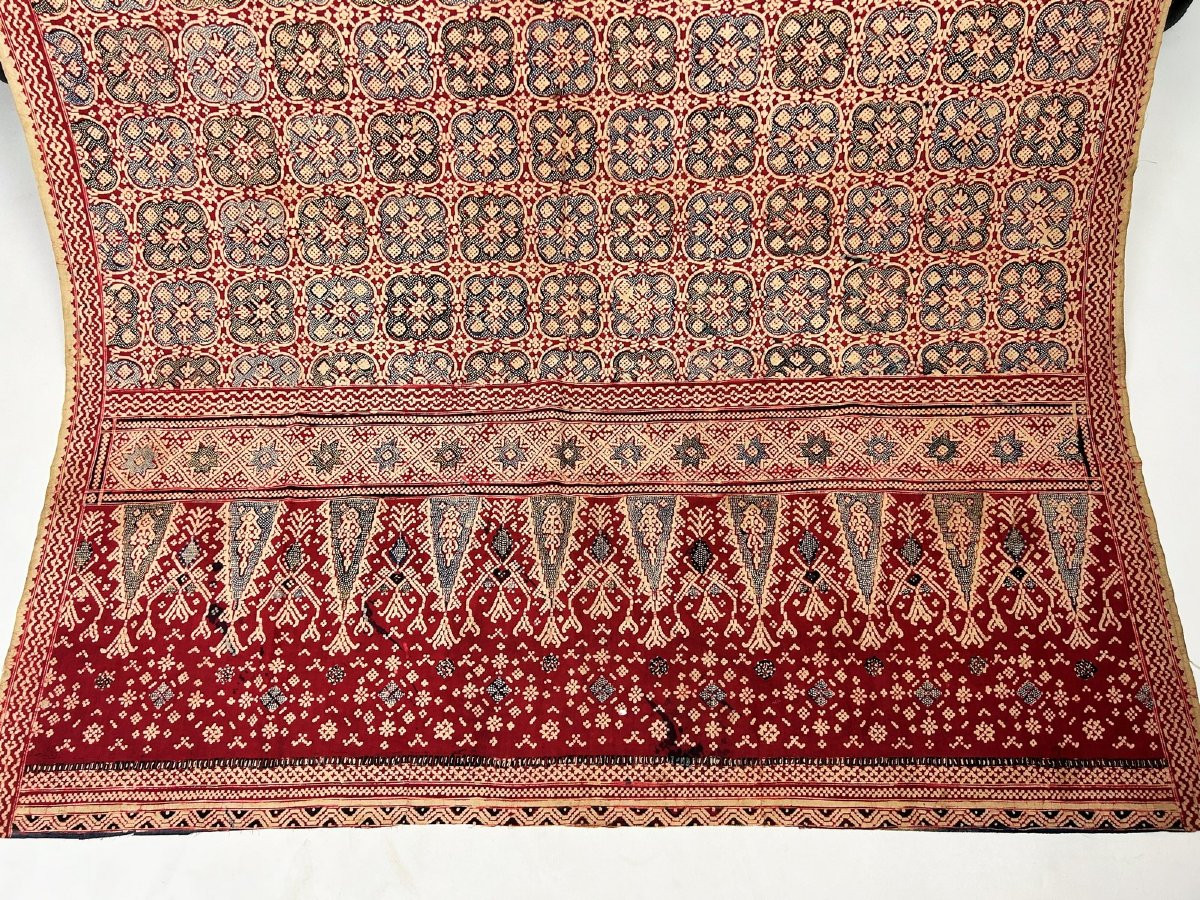 A Sarong In Batik, Printed By Wax Removal - Java, Indonesia Or Malaysia, C. 1880-1920-photo-4