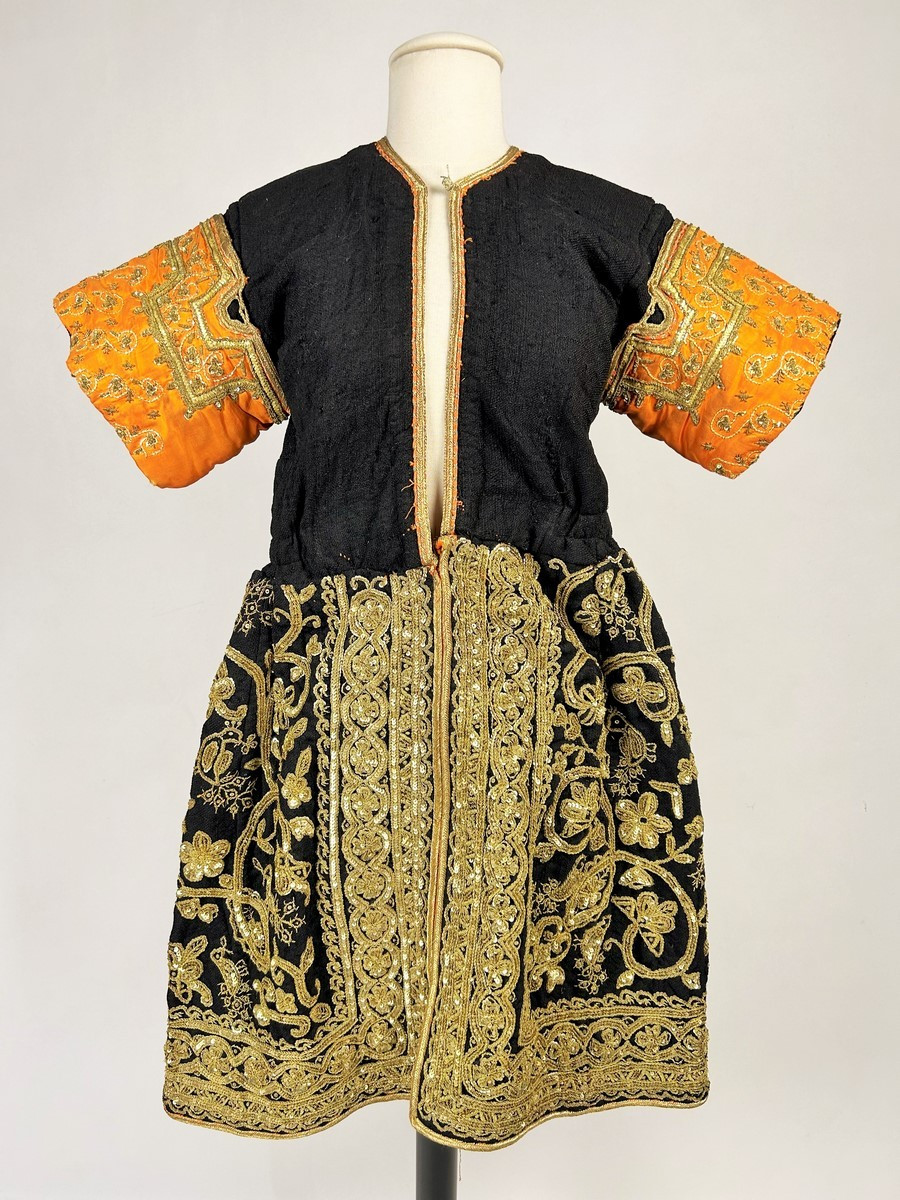 Ceremonial Wool Dress Embroidered With Gold - Tunisia, Hammamet, Circa 1950