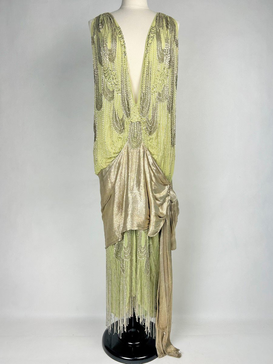 Unidentified Haute Couture Ball Gown From The Art Deco Period – Paris, Circa 1925-photo-3