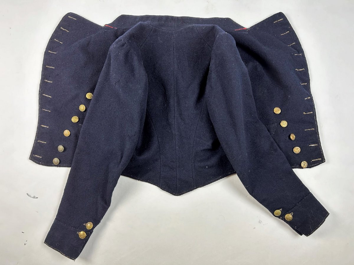 A Marine Corps Trooper's Coat, Model 1851, In Navy Wool Cloth-photo-2