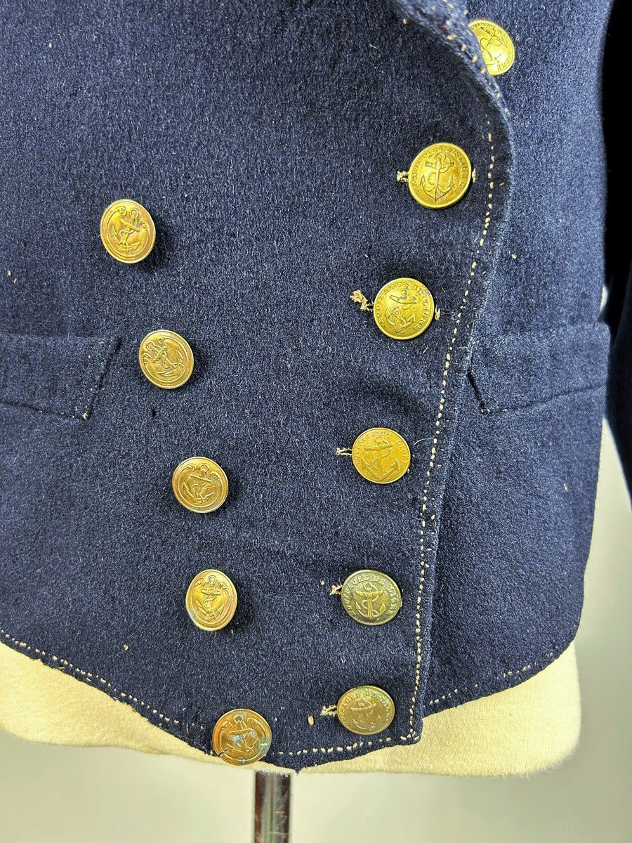 A Marine Corps Trooper's Coat, Model 1851, In Navy Wool Cloth-photo-5