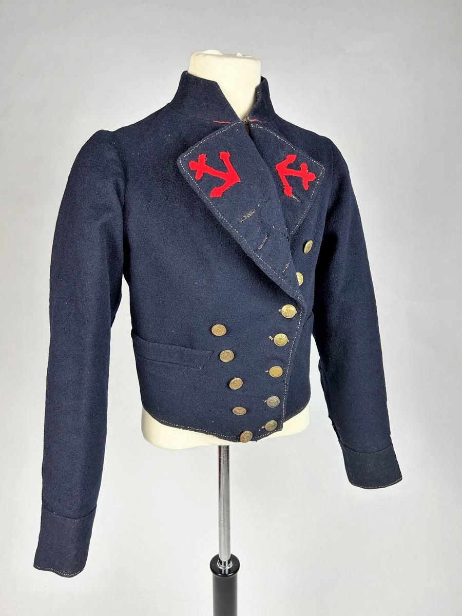 A Marine Corps Trooper's Coat, Model 1851, In Navy Wool Cloth