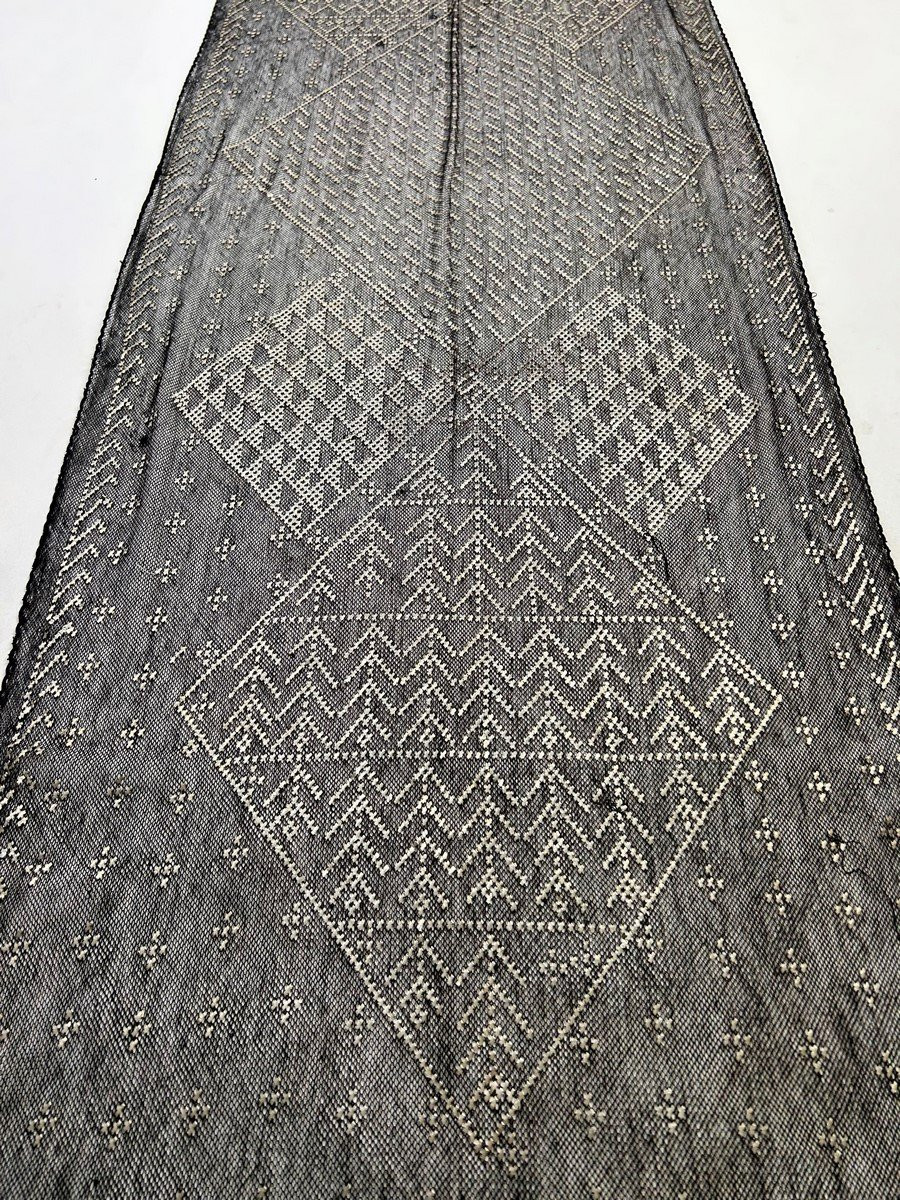 Etole dit Assuit en voile de coton et lames de métal argenté - Egypte Circa 1930-1940-photo-8